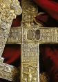 Σταυρός στο Όμοδος που περιέχει τεμάχιο από το σχοινί που έδεσαν το Χριστό. Οδηγός ΚΟΤ Κύπρος Νήσος Αγίων.